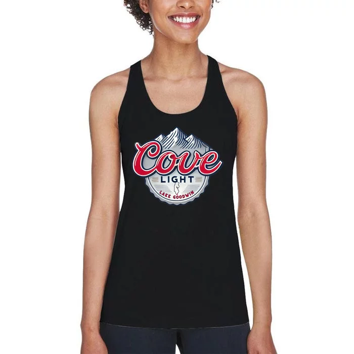 Cove Light Lake Goodwin Washington Women's Racerback Tank