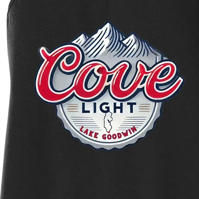 Cove Light Lake Goodwin Washington Women's Racerback Tank