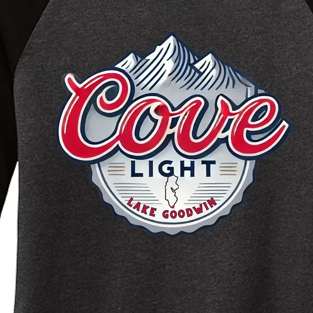 Cove Light Lake Goodwin Washington Women's Tri-Blend 3/4-Sleeve Raglan Shirt