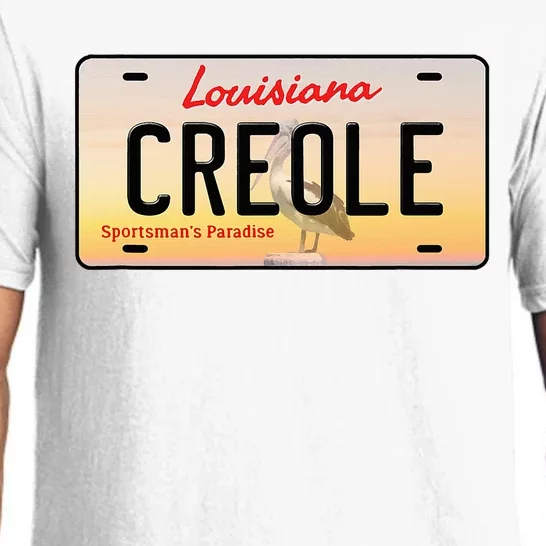 Creole Louisiana License Plate Pajama Set