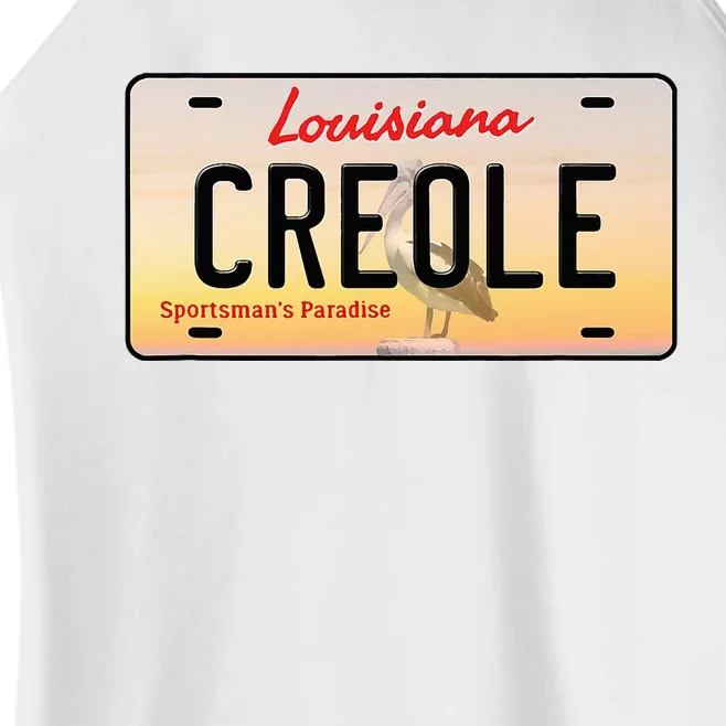 Creole Louisiana License Plate Women’s Perfect Tri Rocker Tank