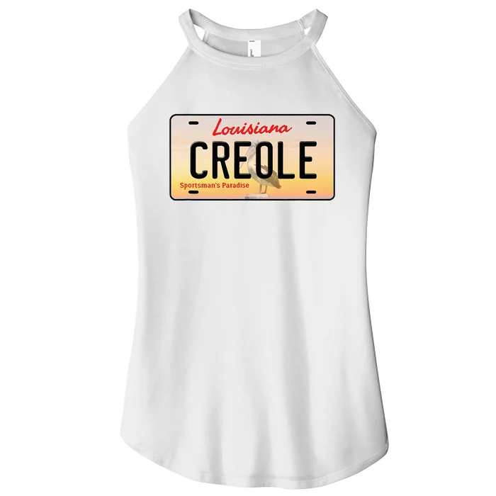 Creole Louisiana License Plate Women’s Perfect Tri Rocker Tank