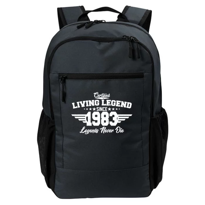 Certified Living Legend Since 1983 Legends Never Die 40th Birthday Daily Commute Backpack