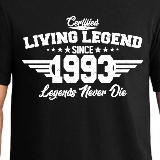 Certified Living Legend Since 1993 Legends Never Die 30th Birthday Pajama Set