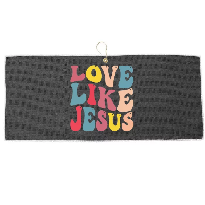 christian love like jesus Large Microfiber Waffle Golf Towel