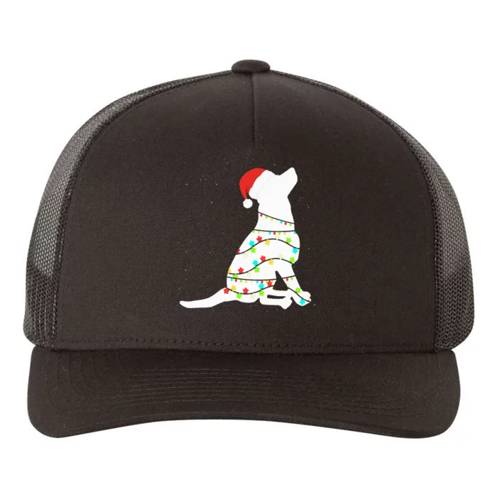 Christmas Lights Labrador Retriever Dog Lover Gift Yupoong Adult 5-Panel Trucker Hat