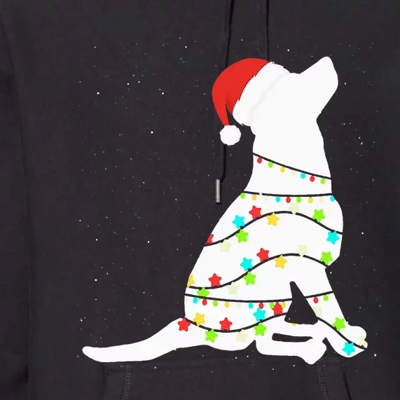 Christmas Lights Labrador Retriever Dog Lover Gift Premium Hoodie