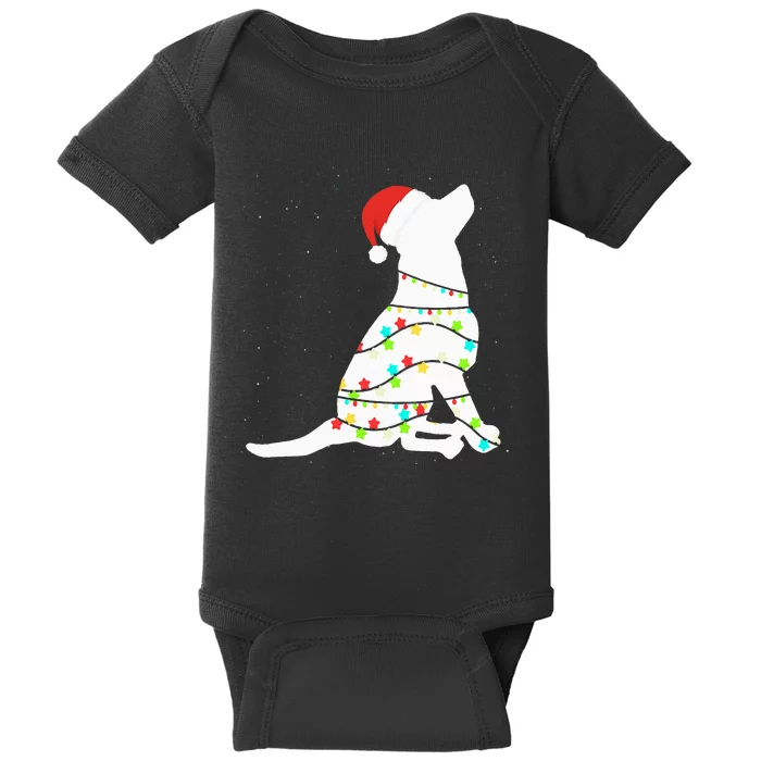 Christmas Lights Labrador Retriever Dog Lover Gift Baby Bodysuit