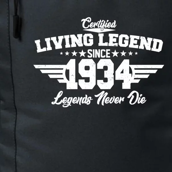 Certified Living Legend Since 1934 Legends Never Die 90th Birthday Daily Commute Backpack