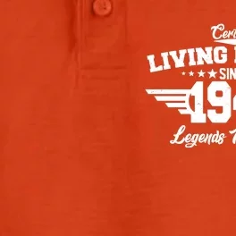 Certified Living Legend Since 1944 Legends Never Die 80th Birthday Dry Zone Grid Performance Polo