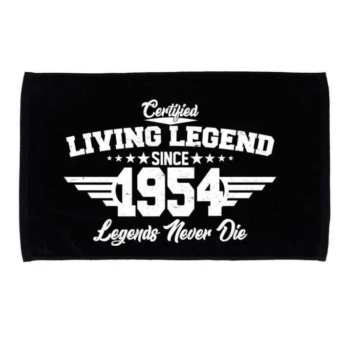 Certified Living Legend Since 1954 Legends Never Die 70th Birthday Microfiber Hand Towel