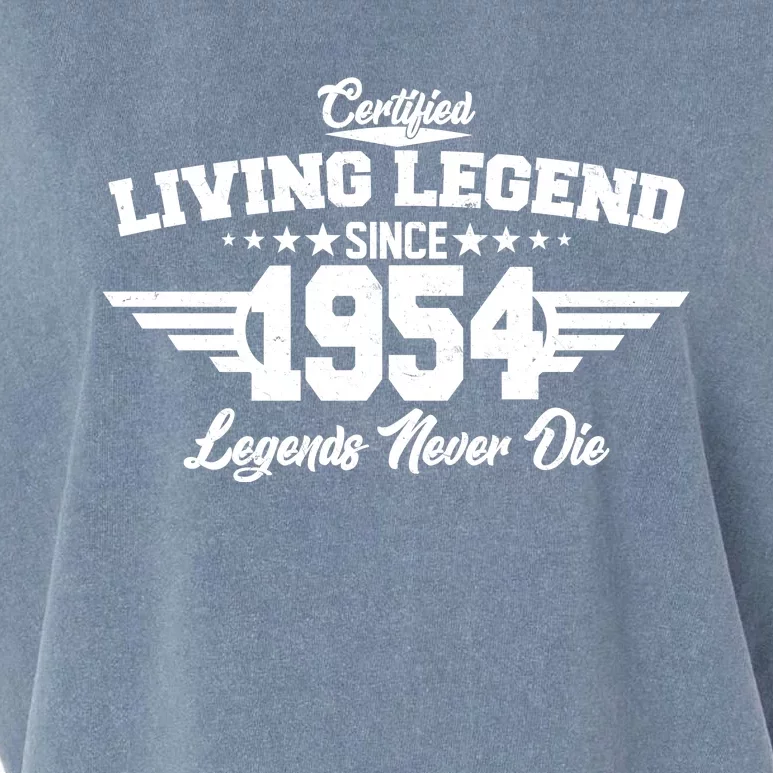 Certified Living Legend Since 1954 Legends Never Die 70th Birthday Garment-Dyed Women's Muscle Tee