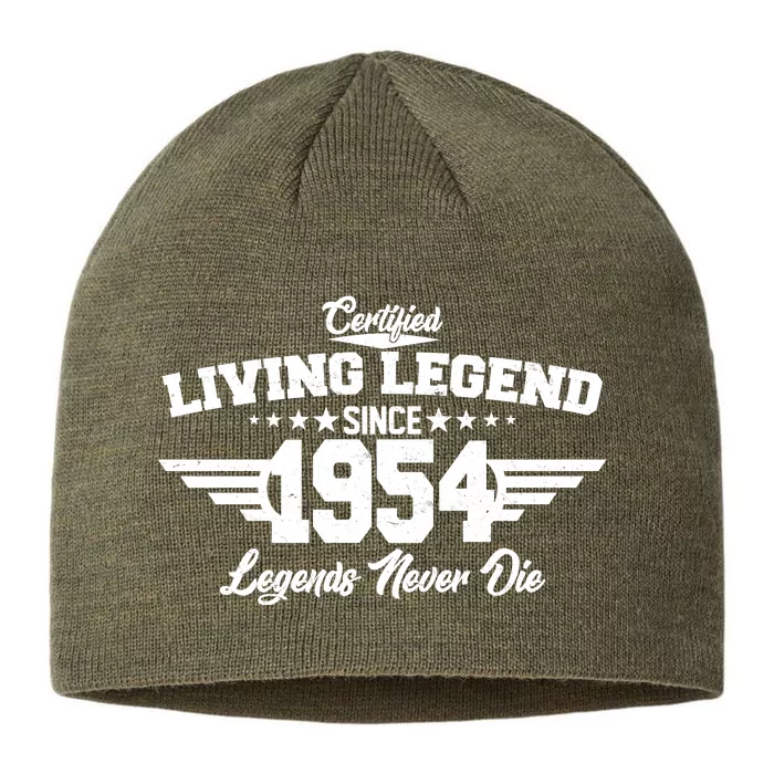 Certified Living Legend Since 1954 Legends Never Die 70th Birthday 8 1/2in Sustainable Knit Beanie