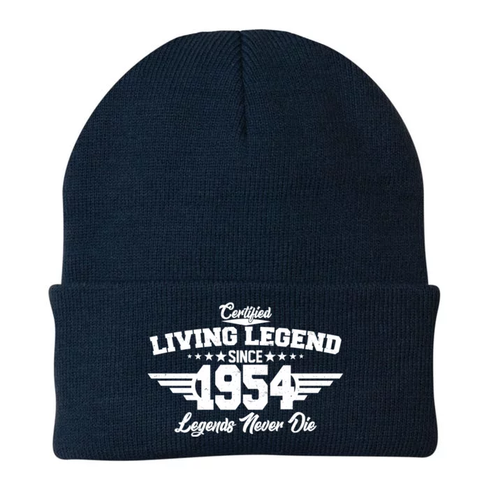 Certified Living Legend Since 1954 Legends Never Die 70th Birthday Knit Cap Winter Beanie