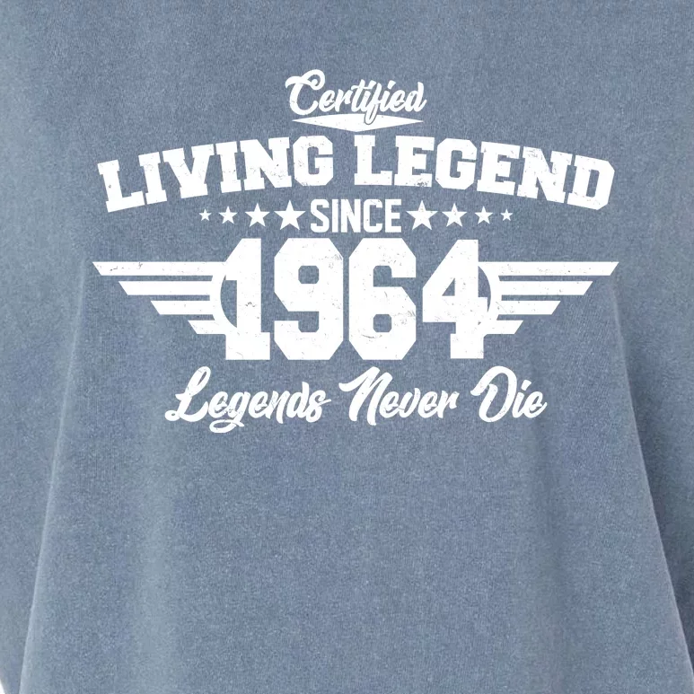 Certified Living Legend Since 1964 Legends Never Die 60th Birthday Garment-Dyed Women's Muscle Tee