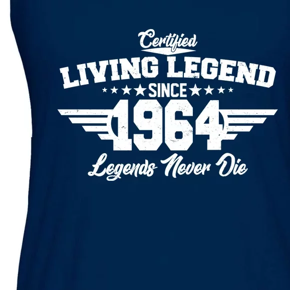 Certified Living Legend Since 1964 Legends Never Die 60th Birthday Ladies Essential Flowy Tank