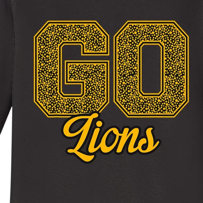 Clear Lake Lions Go! School Pride Baby Long Sleeve Bodysuit