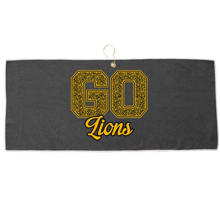 Clear Lake Lions Go! School Pride Large Microfiber Waffle Golf Towel