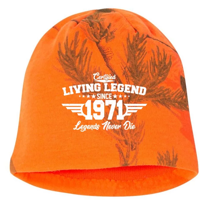 Certified Living Legend Since 1971 Legends Never Die Kati - Camo Knit Beanie