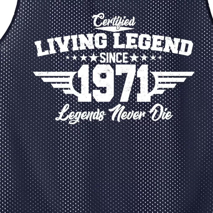 Certified Living Legend Since 1971 Legends Never Die Mesh Reversible Basketball Jersey Tank