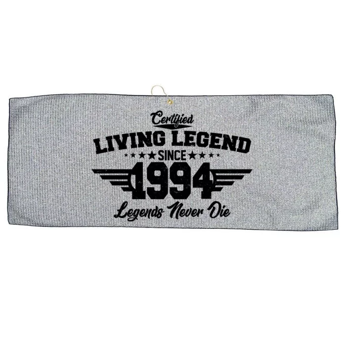 Certified Living Legend Since 1994 Legends Never Die 30th Birthday Large Microfiber Waffle Golf Towel