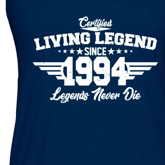 Certified Living Legend Since 1994 Legends Never Die 30th Birthday Ladies Essential Flowy Tank