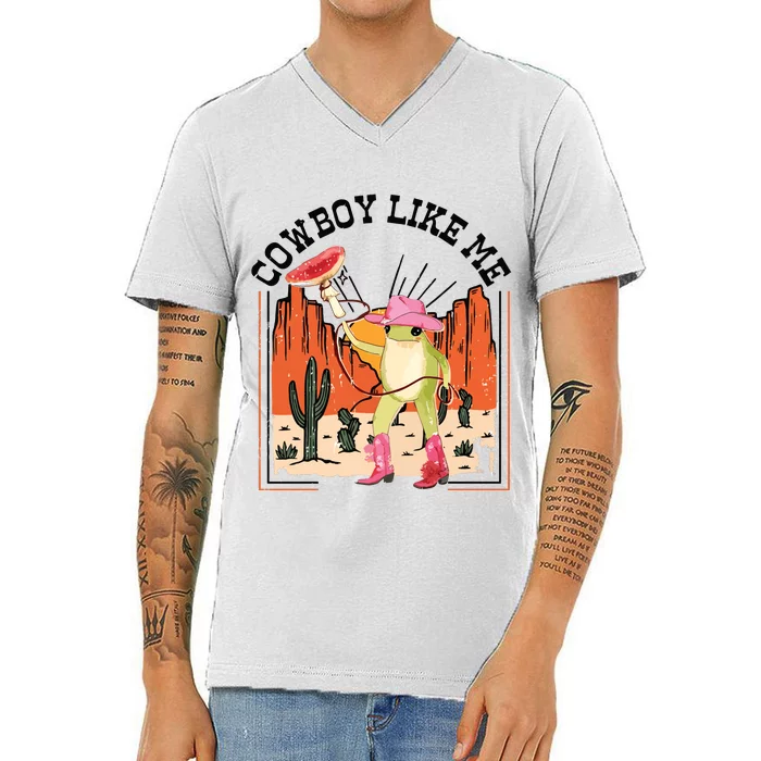 Cowboy Like Me V-Neck T-Shirt