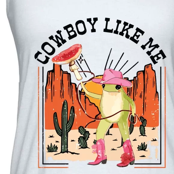 Cowboy Like Me Ladies Essential Flowy Tank