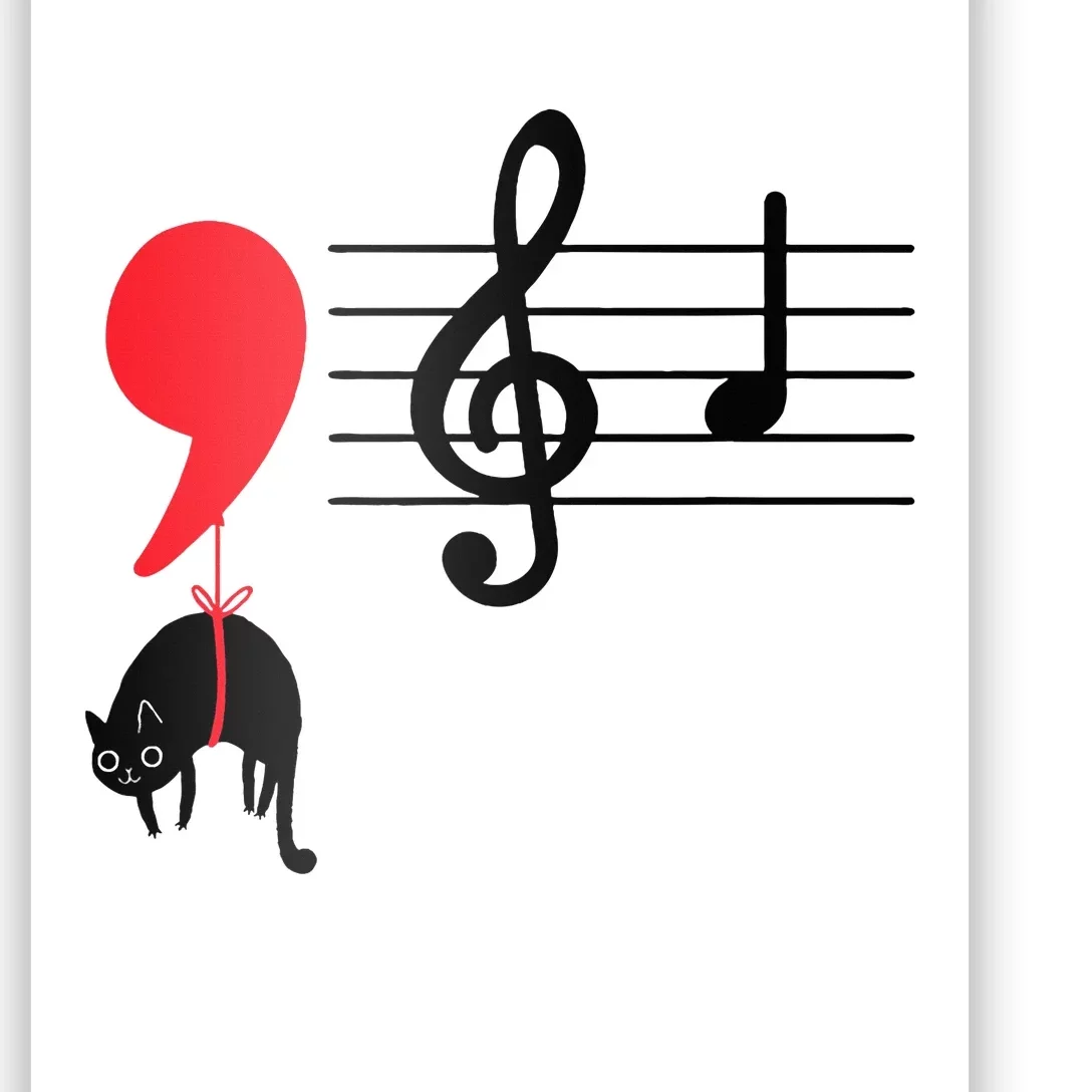 Comma La Music Notes Kamala Harris Music Teacher Elections Poster