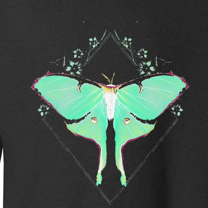 Cute Luna Moth Beautiful Butterfly Insect Lover Toddler Sweatshirt