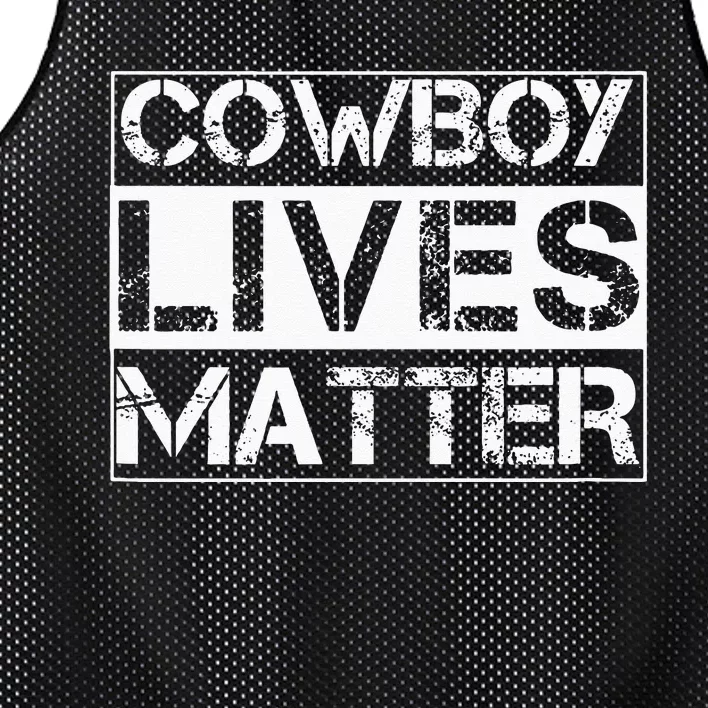 Cowboy Lives Matter Cowgirl Country Western Horse Mesh Reversible Basketball Jersey Tank