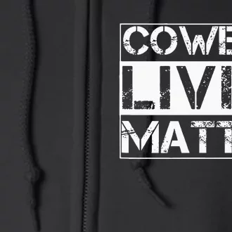 Cowboy Lives Matter Cowgirl Country Western Horse Full Zip Hoodie