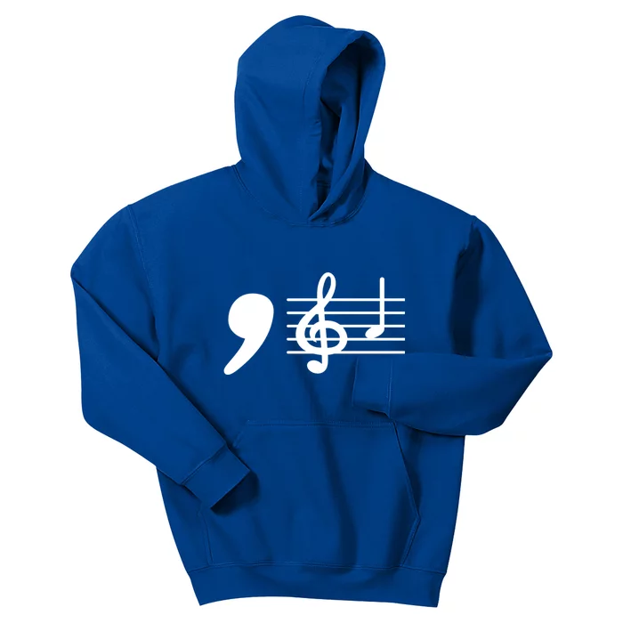 Comma La Music Notes Kamala Harris Music Teacher Elections Kids Hoodie