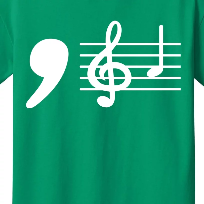 Comma La Music Notes Kamala Harris Music Teacher Elections Kids T-Shirt