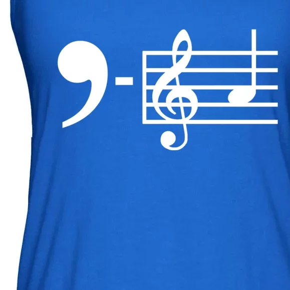 Comma La Music Notes Kamala Harris Music Teacher Elections Ladies Essential Flowy Tank