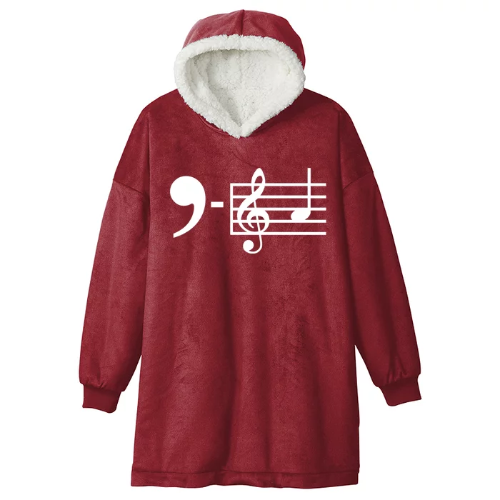 Comma La Music Notes Kamala Harris Music Teacher Elections Hooded Wearable Blanket