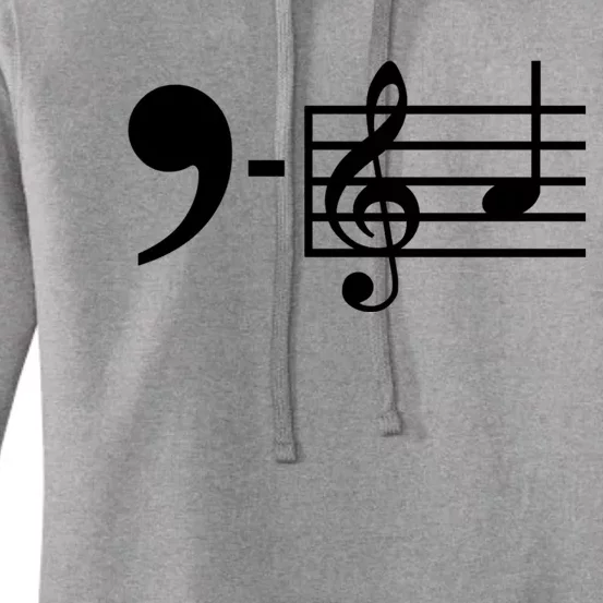 Comma La Music Notes Kamala Harris Music Teacher Elections Women's Pullover Hoodie