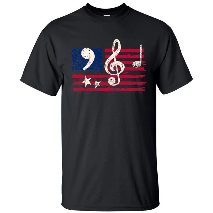 Comma La Music Notes Kamala Harris Music Teacher Elections Tall T-Shirt