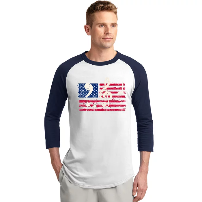 Comma La Music Notes Kamala Harris Music Teacher Elections Baseball Sleeve Shirt