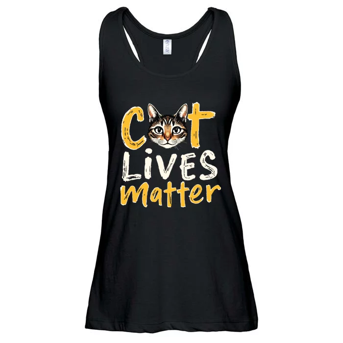 Cat Lives Matter Ladies Essential Flowy Tank