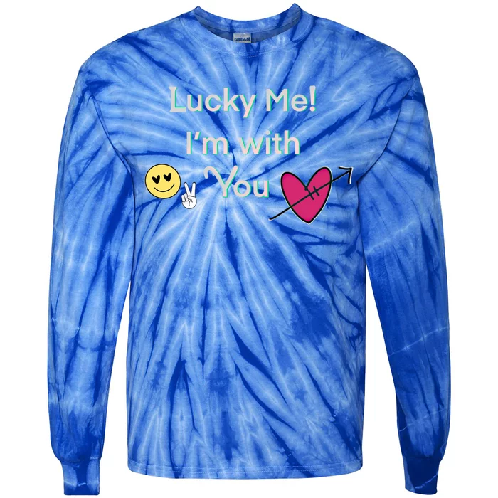 Cheeky Lucky Me Gift Tie-Dye Long Sleeve Shirt