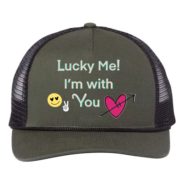 Cheeky Lucky Me Gift Retro Rope Trucker Hat Cap