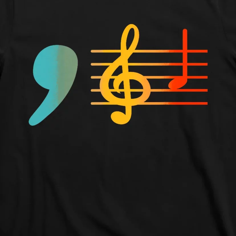 Comma La Music Notes Kamala Harris Music Teacher Elections T-Shirt