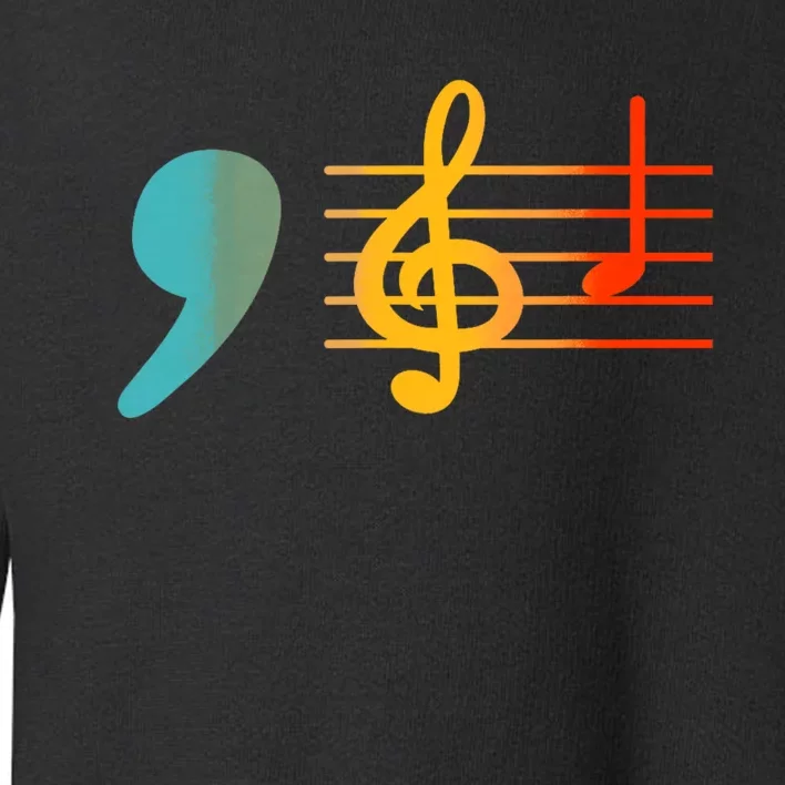 Comma La Music Notes Kamala Harris Music Teacher Elections Toddler Sweatshirt