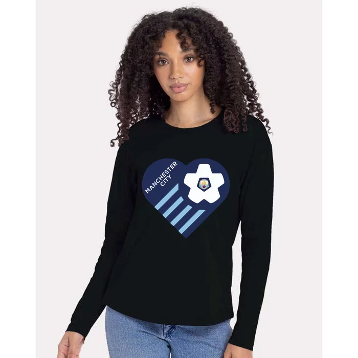 Cool Love Man City Soccer Team Womens Cotton Relaxed Long Sleeve T-Shirt