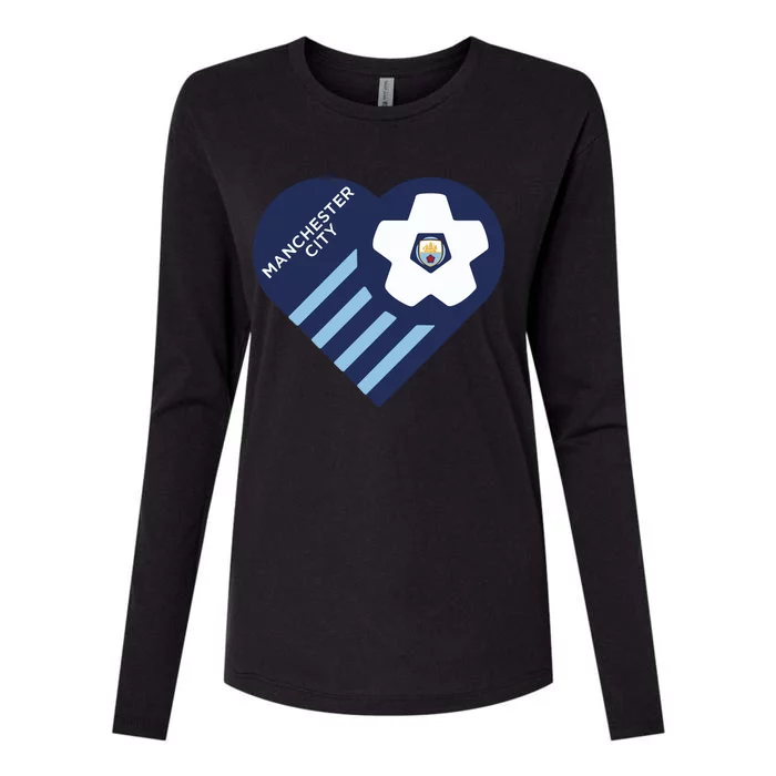 Cool Love Man City Soccer Team Womens Cotton Relaxed Long Sleeve T-Shirt