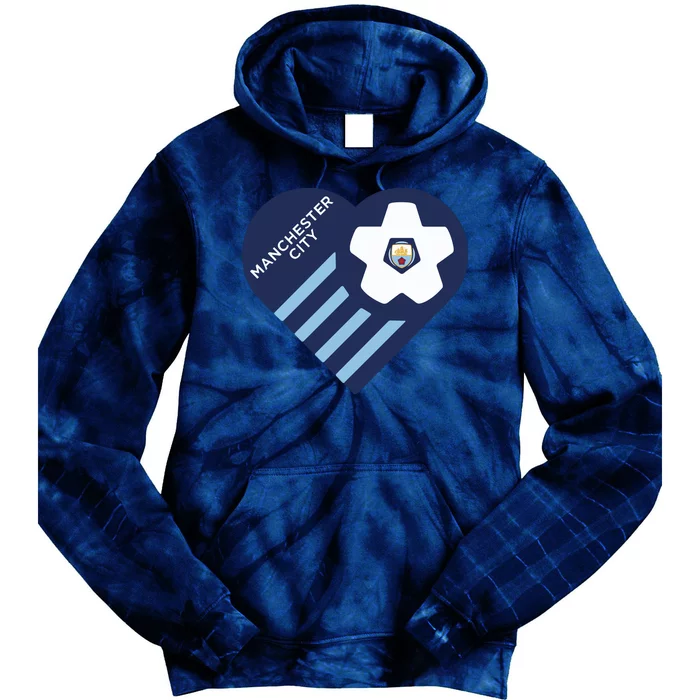 Cool Love Man City Soccer Team Tie Dye Hoodie