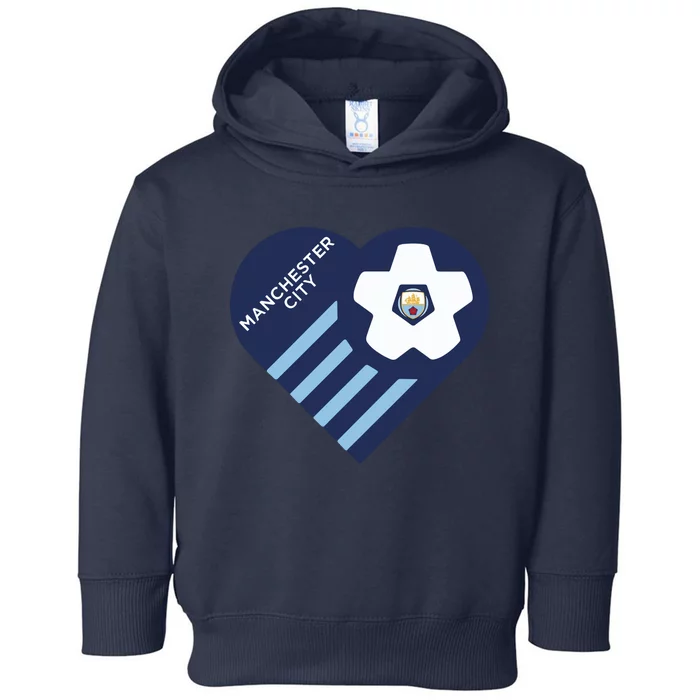 Cool Love Man City Soccer Team Toddler Hoodie