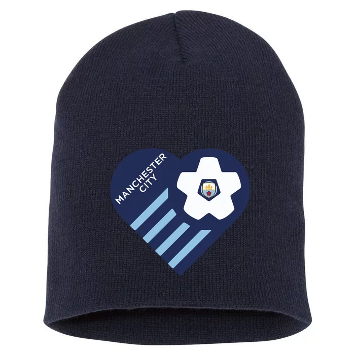 Cool Love Man City Soccer Team Short Acrylic Beanie