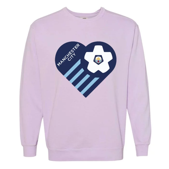 Cool Love Man City Soccer Team Garment-Dyed Sweatshirt